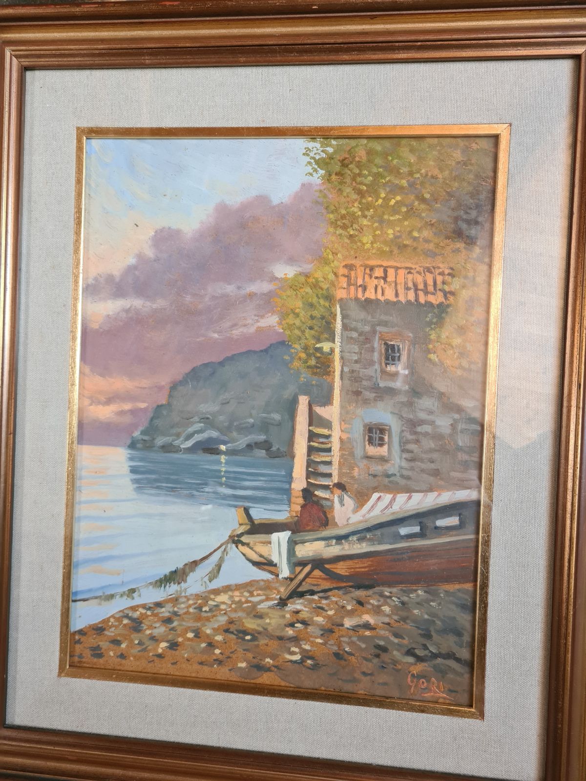 By The Lake Painting   Oil On Canvas photo 219.0