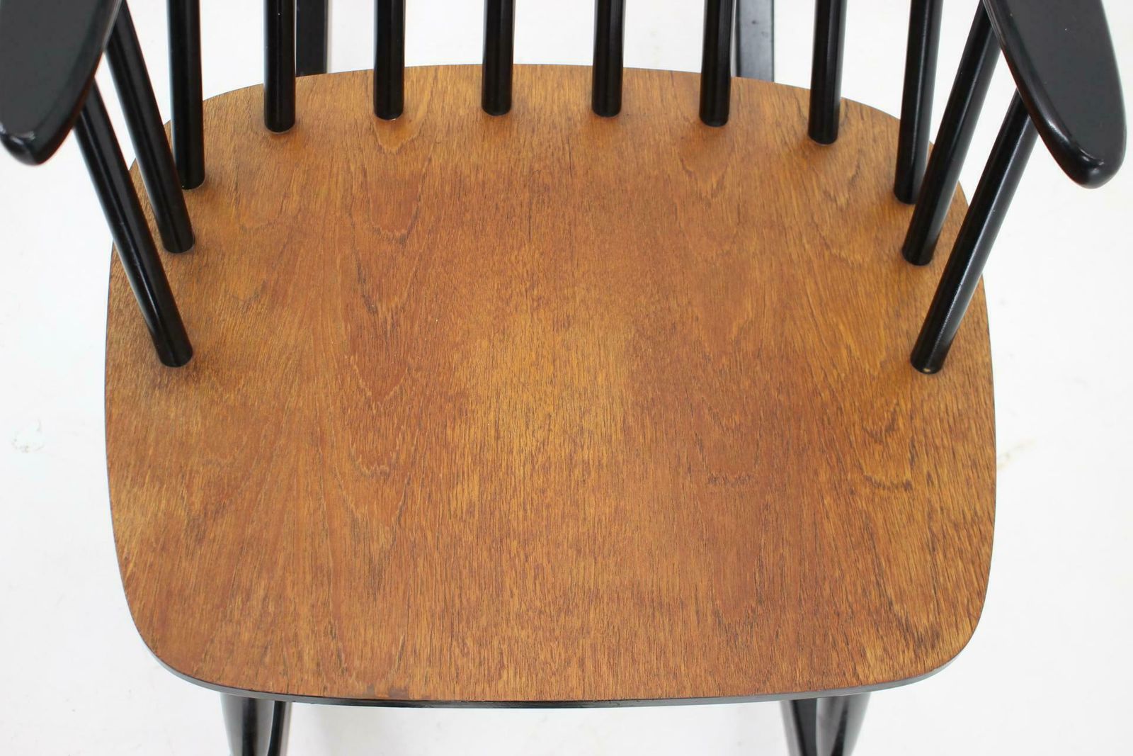 1960s Varjosen Puunjalostus Beech Rocking Chair, Finland photo vintage