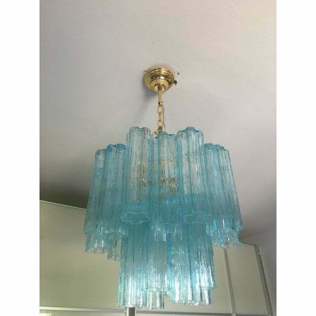 Lighting Murano Style Glass Chandelier, Lot Of 2 Or A Pair Of Chandeliers photo