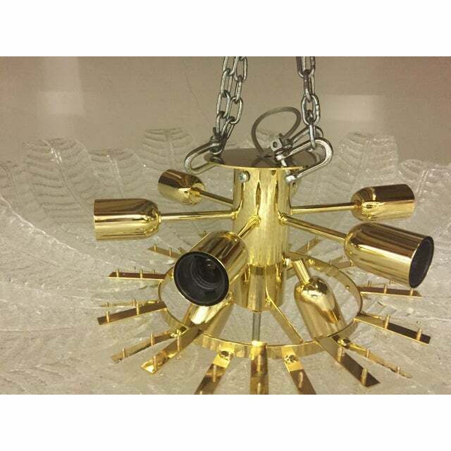 Murano Glass Sputnik Chandelier Flush Mount, Mazzega Style , Lot Of 2 Or A Pair Of Chandeliers photo 16864.0