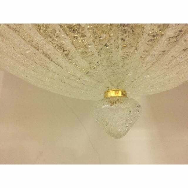 photo for sale Murano Glass Sputnik Chandelier Flush Mount, Mazzega Style , Lot Of 2 Or A Pair Of Chandeliers