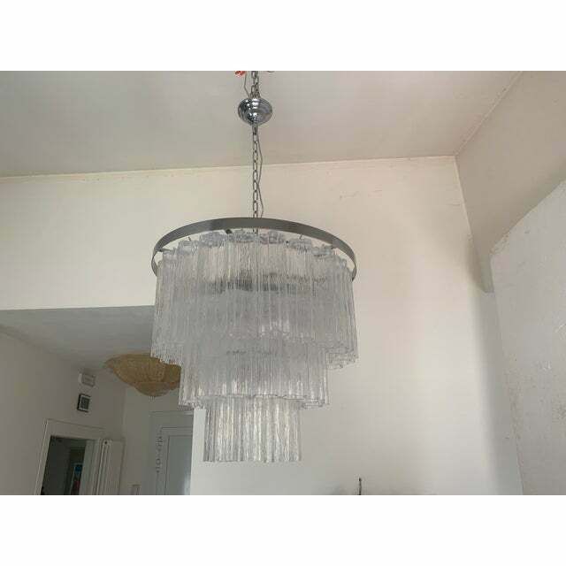 Murano Glass Sputnik Chandelier, Mazzega Style ,  Lot Of 2 Or A Pair Of Chandeliers photo vintage