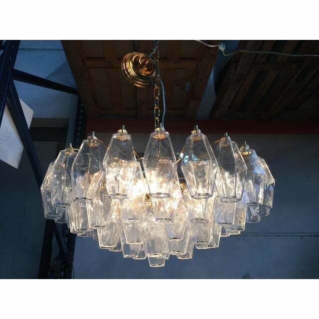 photo vinterior Italian Style Murano Glass Sputnik Chandelier Poliedro , Lot Of 2 Or A Pair Of Chandeliers