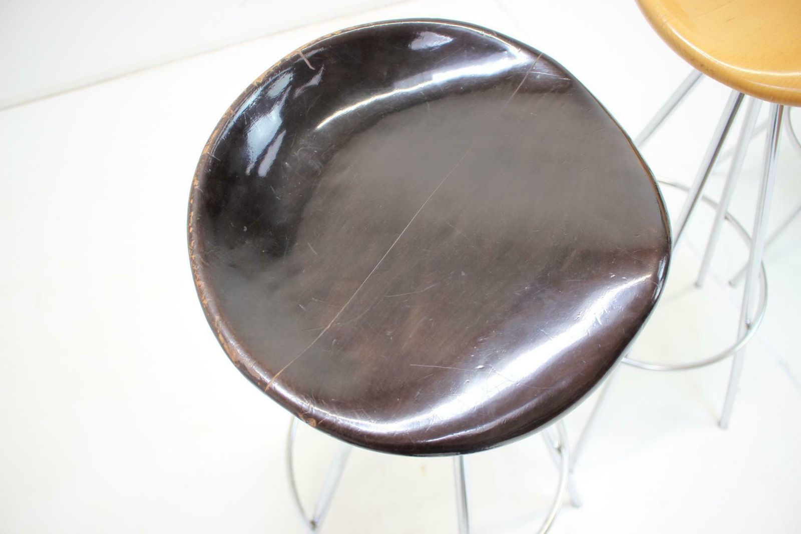 Set Of Four Beech Jamaica Bar Stools By Pepe Cortés, 1990s photo 2001.0