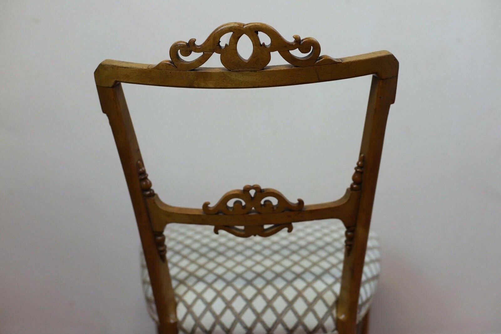 Beautiful Victorian Satin Walnut Bedroom Chair photo vintage