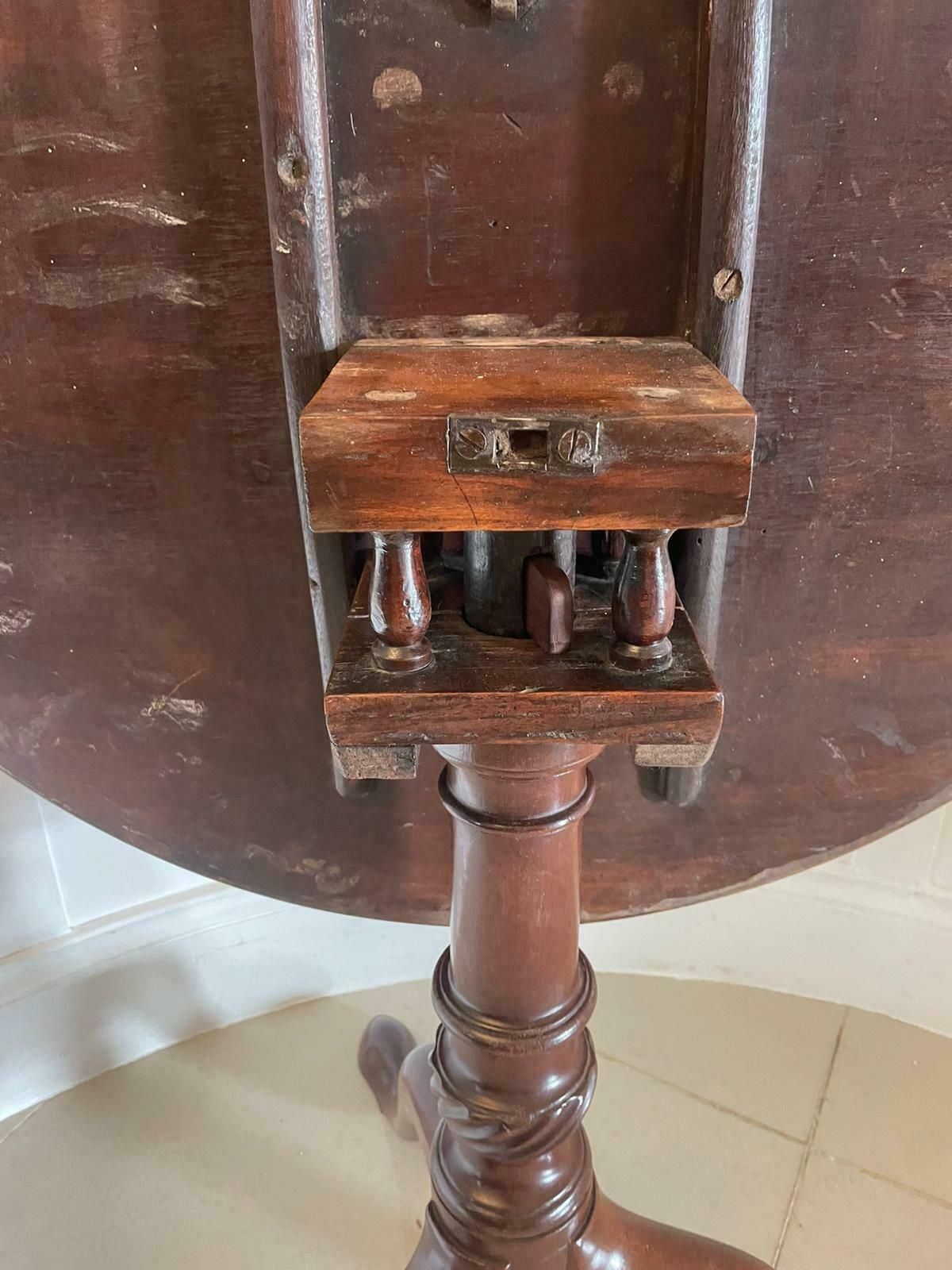 Antique George III Quality Mahogany Bird Cage Lamp Table photo furniture