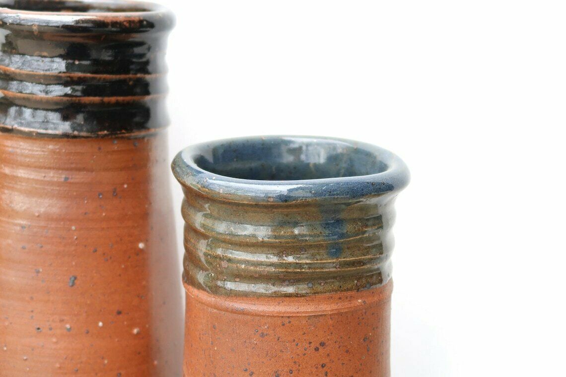 Large French Ceramic Vases By Pierre Digan From La Borne, 1960s / Ceramic, Farmhouse, Country, Rustic Kitchen, Brown photo Home Decor
