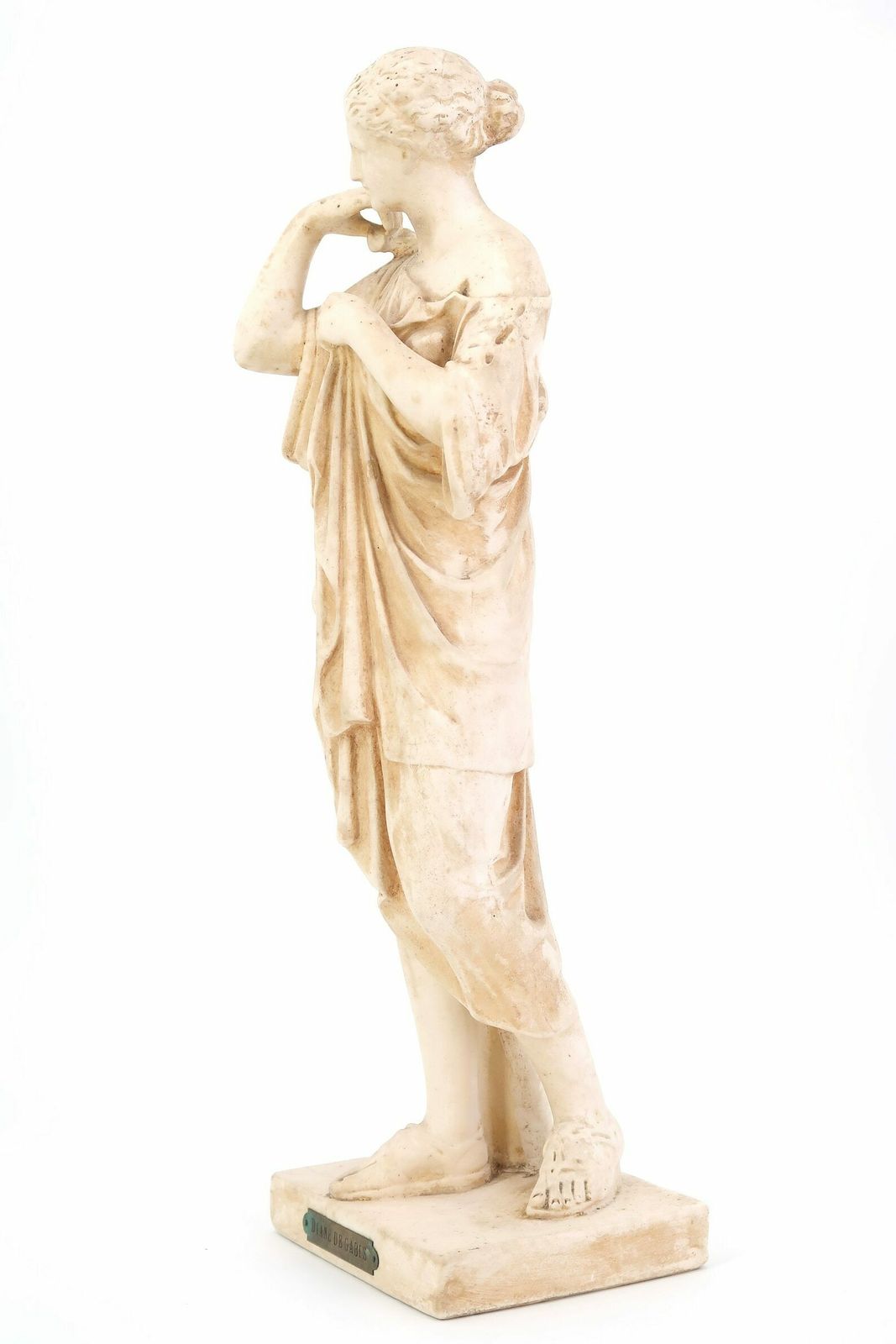 Statue en plâtre Diane de Gabis, déesse Artémis par Praxitèle, années 1950 / Grèce antique, dieux grecs, mythologie, femme, art photo Art