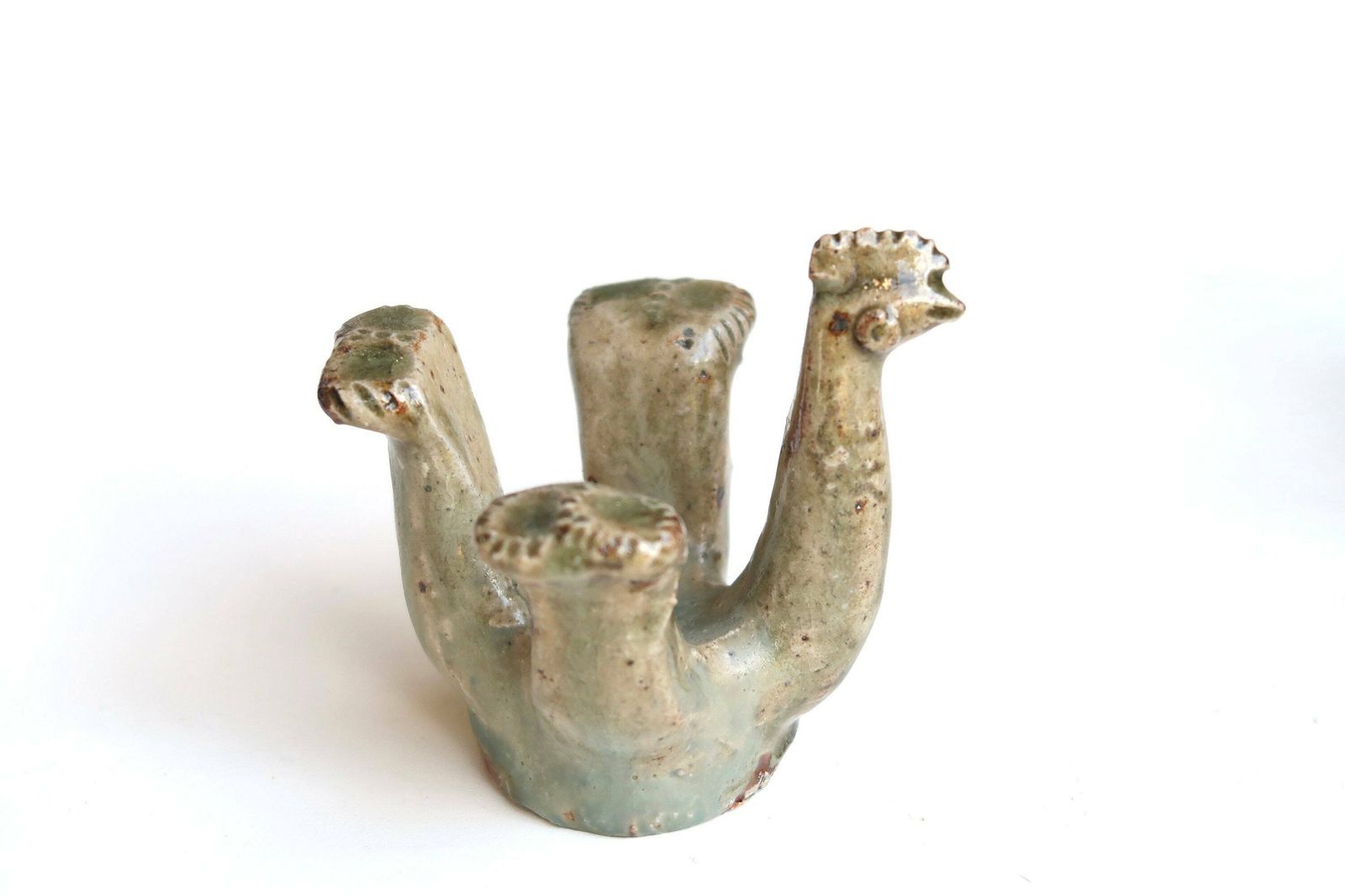Ensemble de 4 coquetiers « Hen » par Jean Lerat, années 1960 / La Borne, céramique, animal, sculpture, oiseau photo furniture