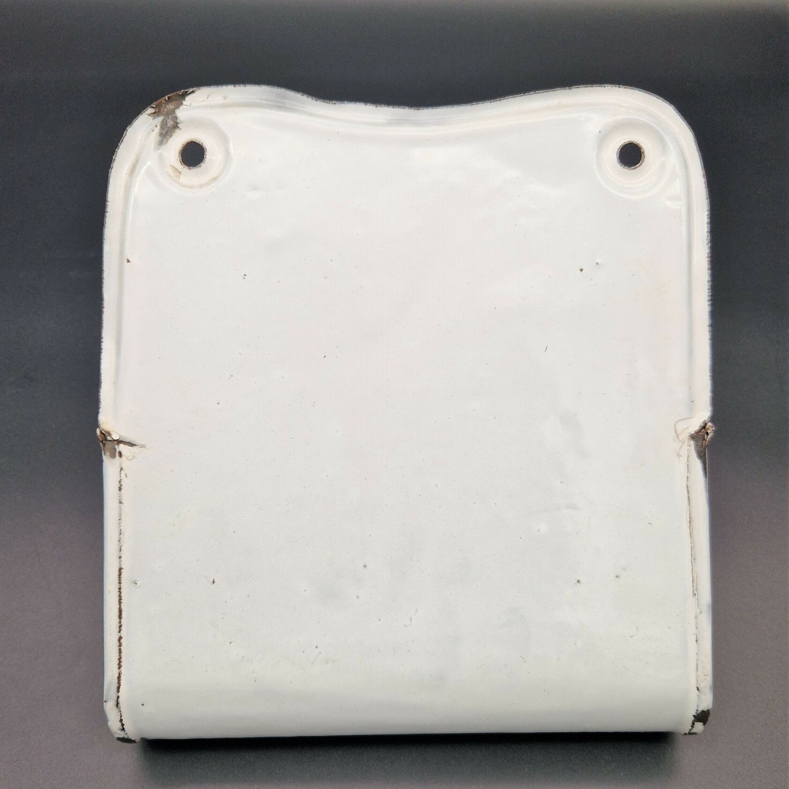 Antique Enamelled Onion Wall Storage Container. 1900   1920 photo for sale