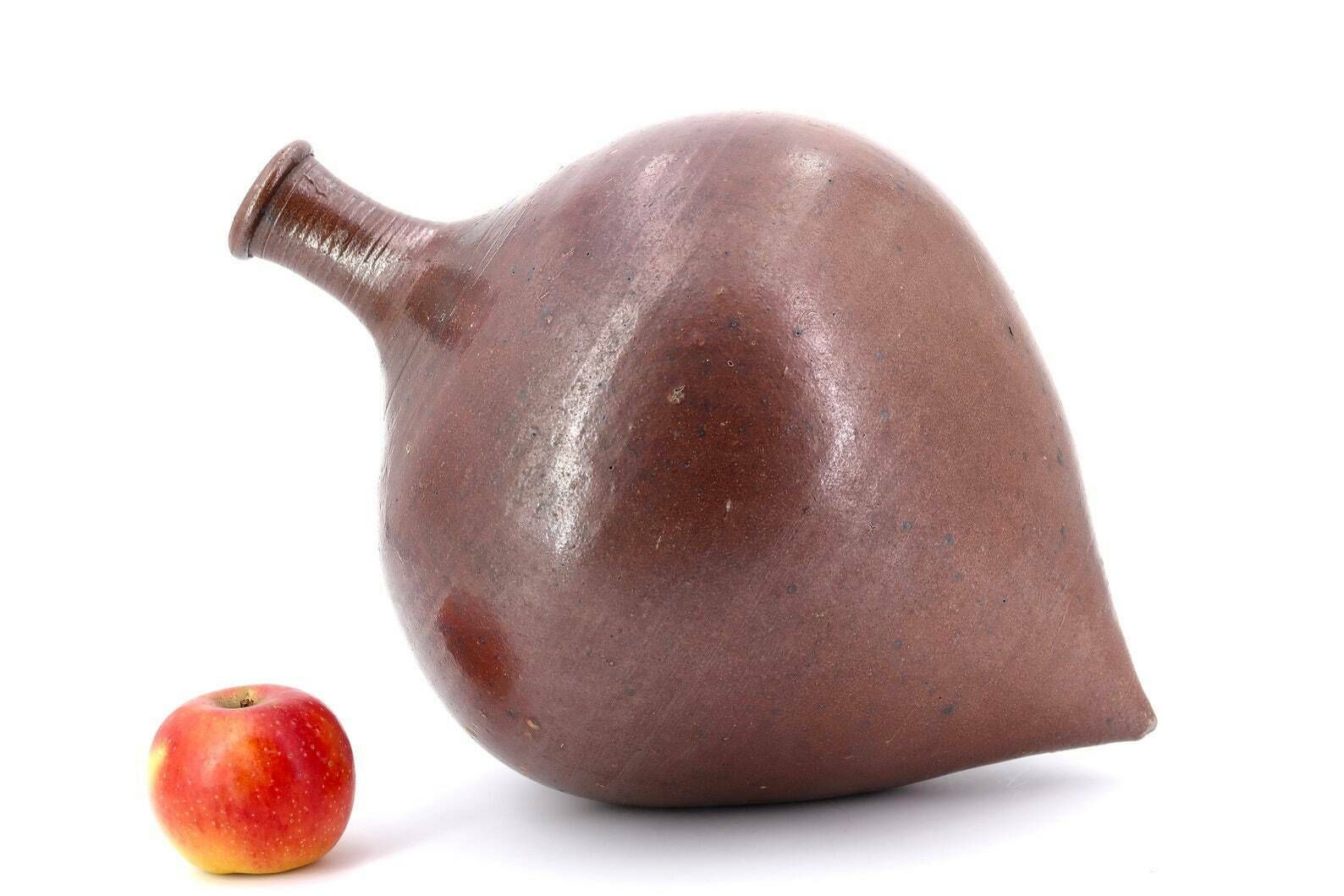 Pot en céramique française, forme de toupie, années 1950 / Vase, Wabi Sabi, poterie méditerranéenne, curiosité, coupe, Boho Chic