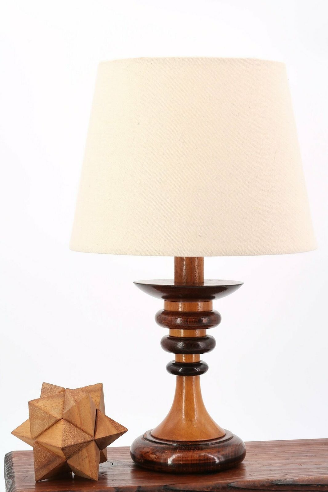 Lampe de table française en bois « Totem », années 1970 / Sculpture, Totem, Art, Colonne, Brancusi photo furniture