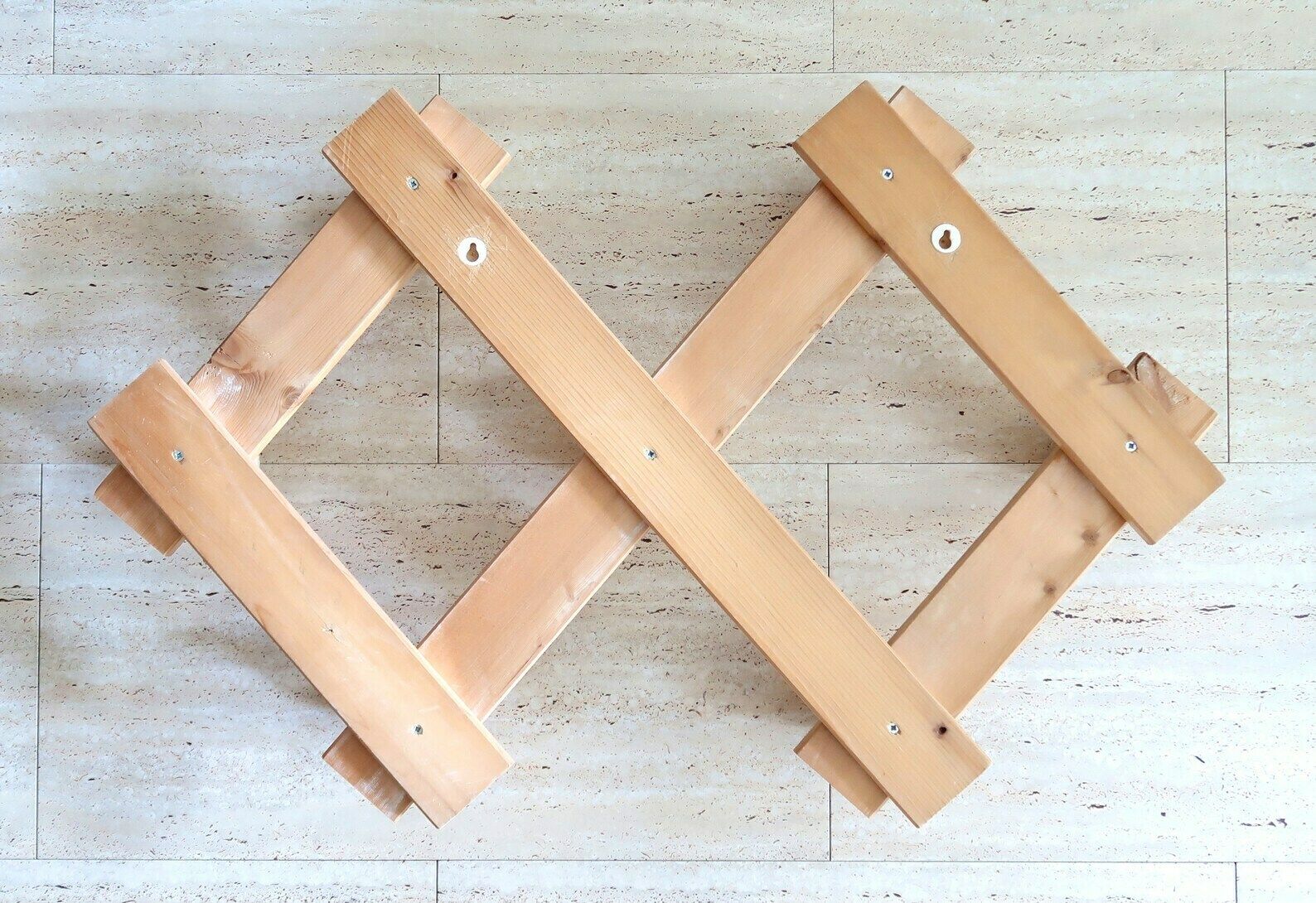 Franse Houten Harmonicakapstok, Jaren 1980 / Licht Hout, Bergmeubelen, Grenenhout photo Meubels