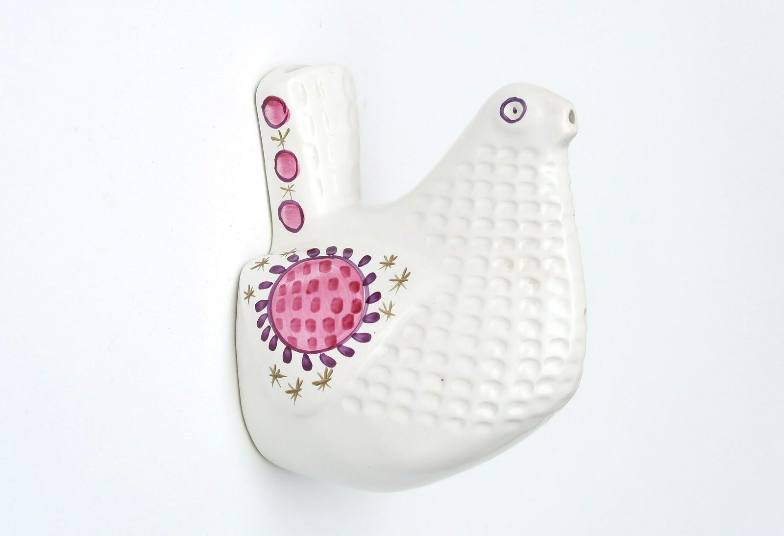 Dove, Ceramic Wall Twine Dispenser By Arthur Wood, 1970s / Bird Sculpture Boho Chic Kitchen Decor Pale Danish Style photo furniture