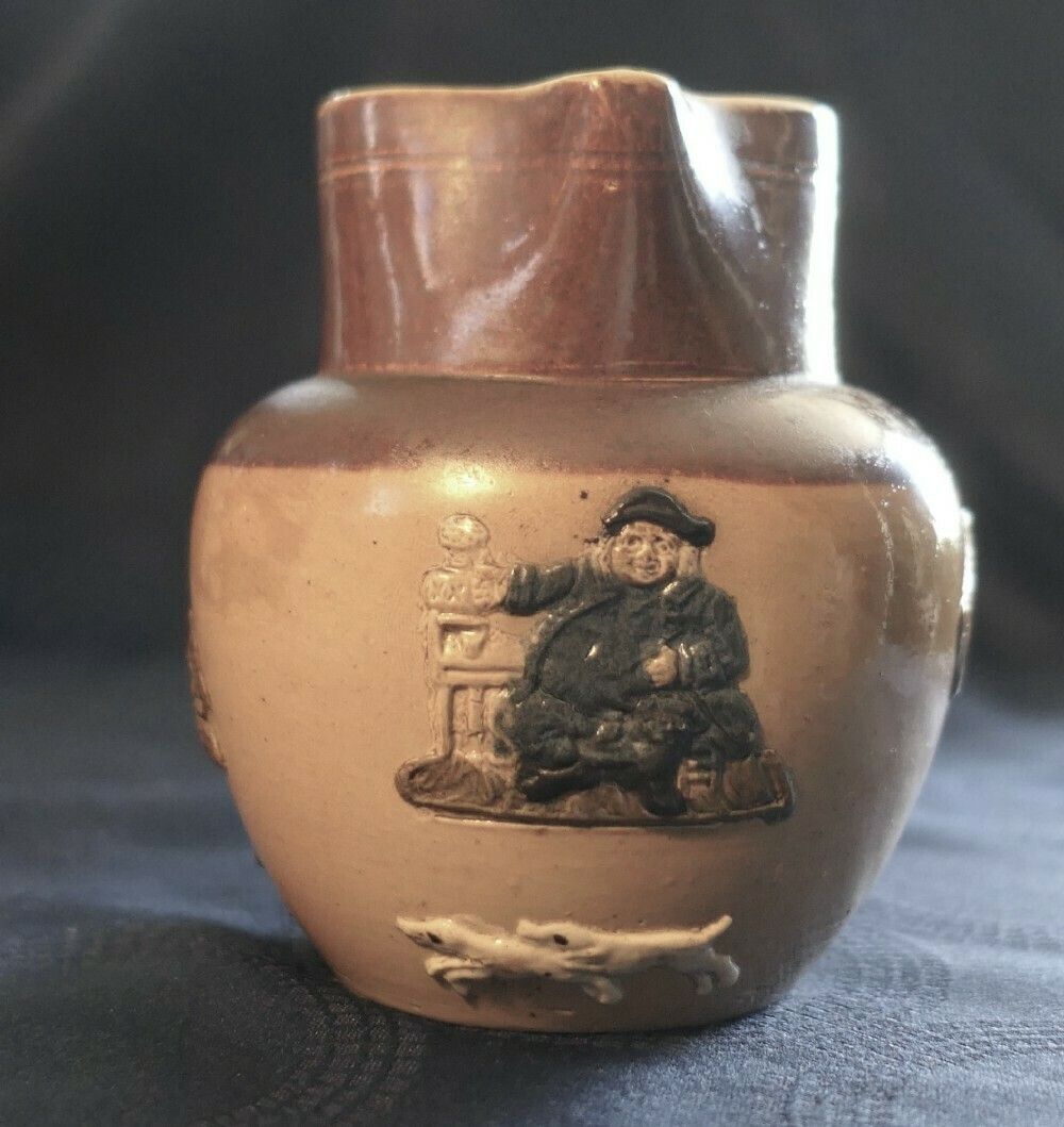 Set Of 3 Rare Coloured Royal Doulton Stoneware Harvest Jugs photo buy