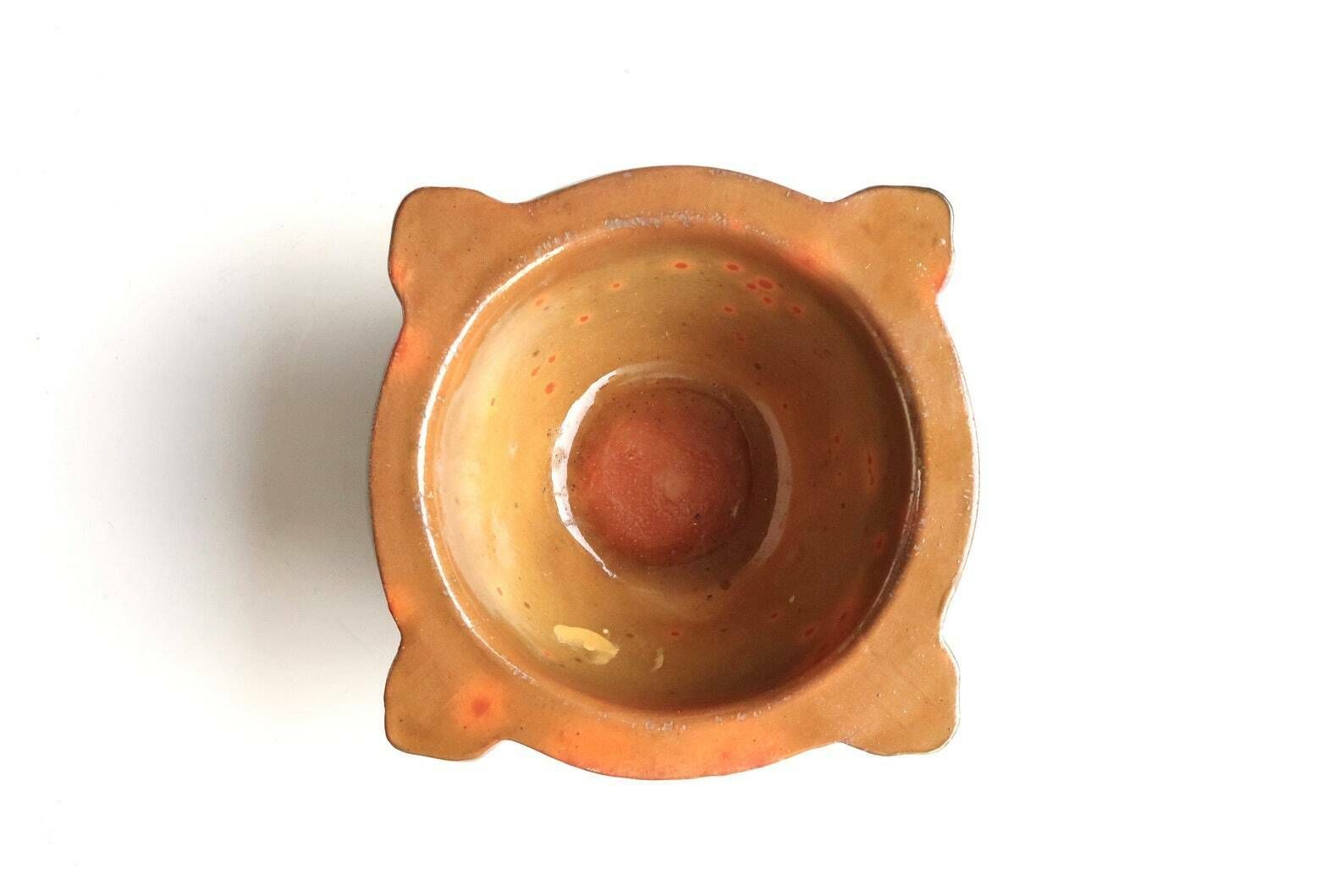 Franse Provençaalse Keramieken Vijzel, Ravel Pottery, Jaren 1950 / Keuken, Frankrijk, Groen photo furniture