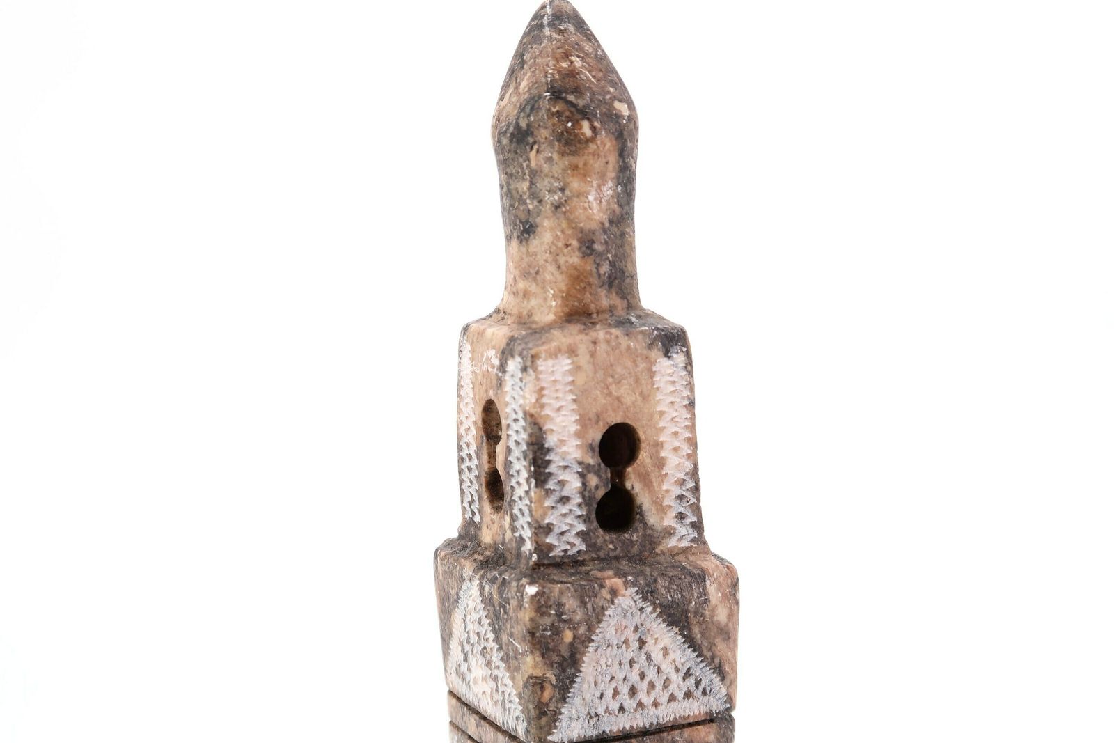 Moroccan Stone Minaret Sculpture, 1970s / Paperweight, Boho Chic, Architecture, Totem, Folk, Morocco, Bohemian photo vinterior