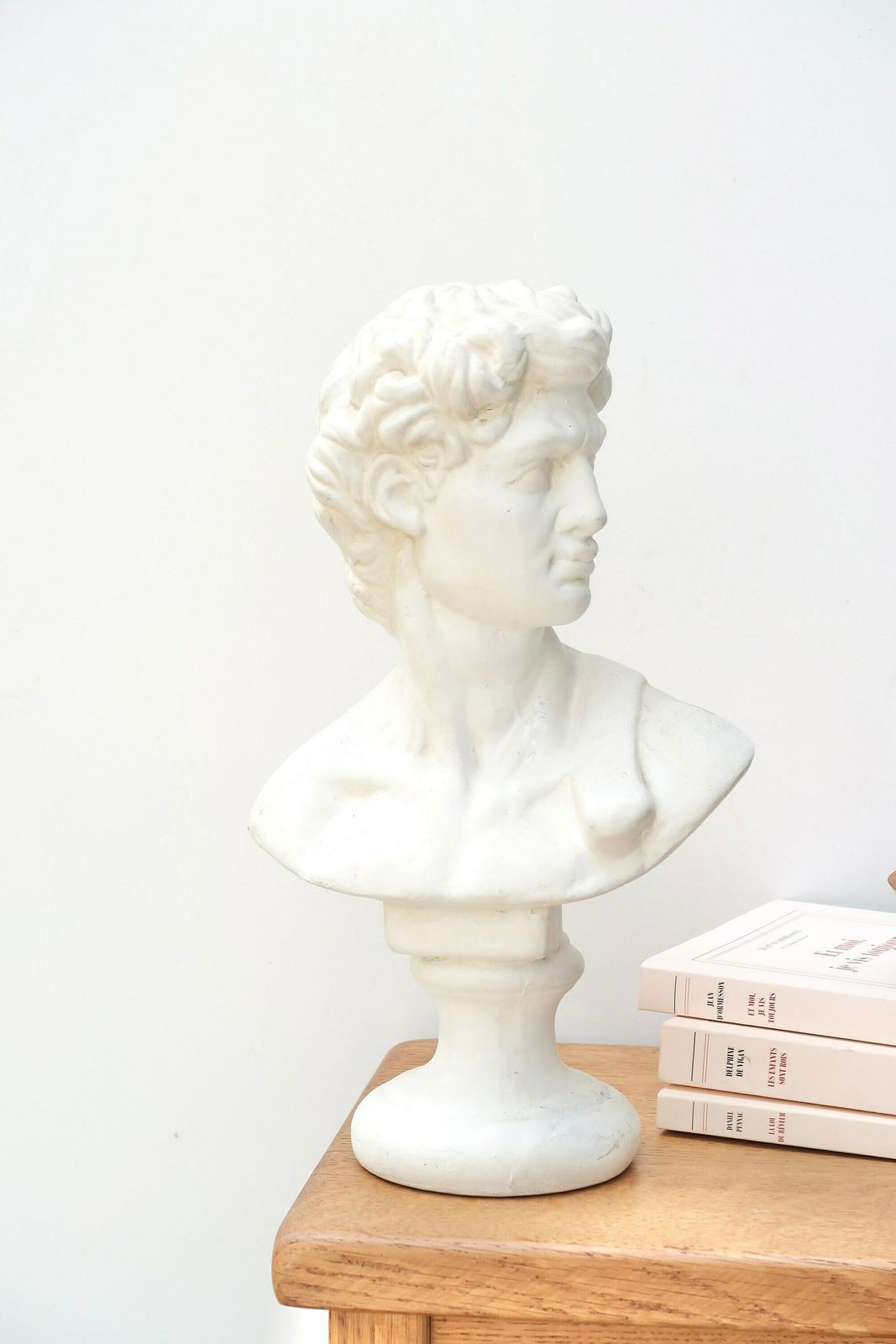 photo furniture Buste en plâtre : David, inspiré de Michel-Ange, années 1980 / homme, art, antique, Italie