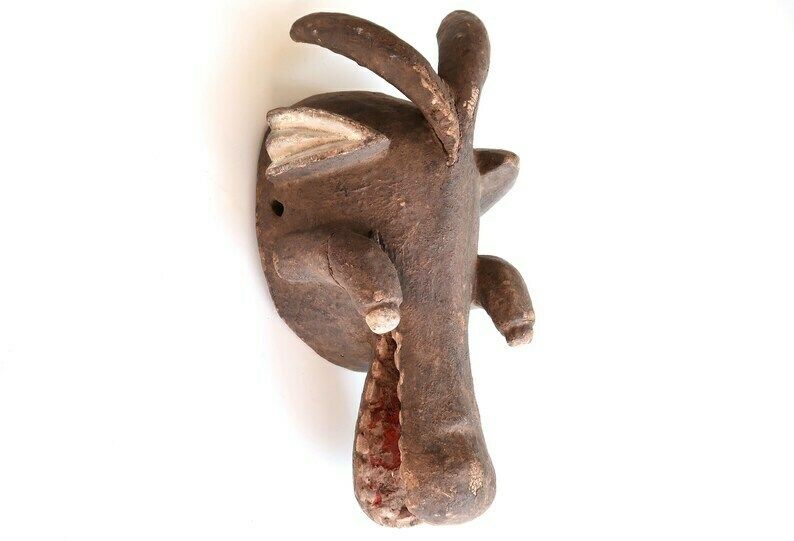 1980s Mambila African Mask From Nigeria