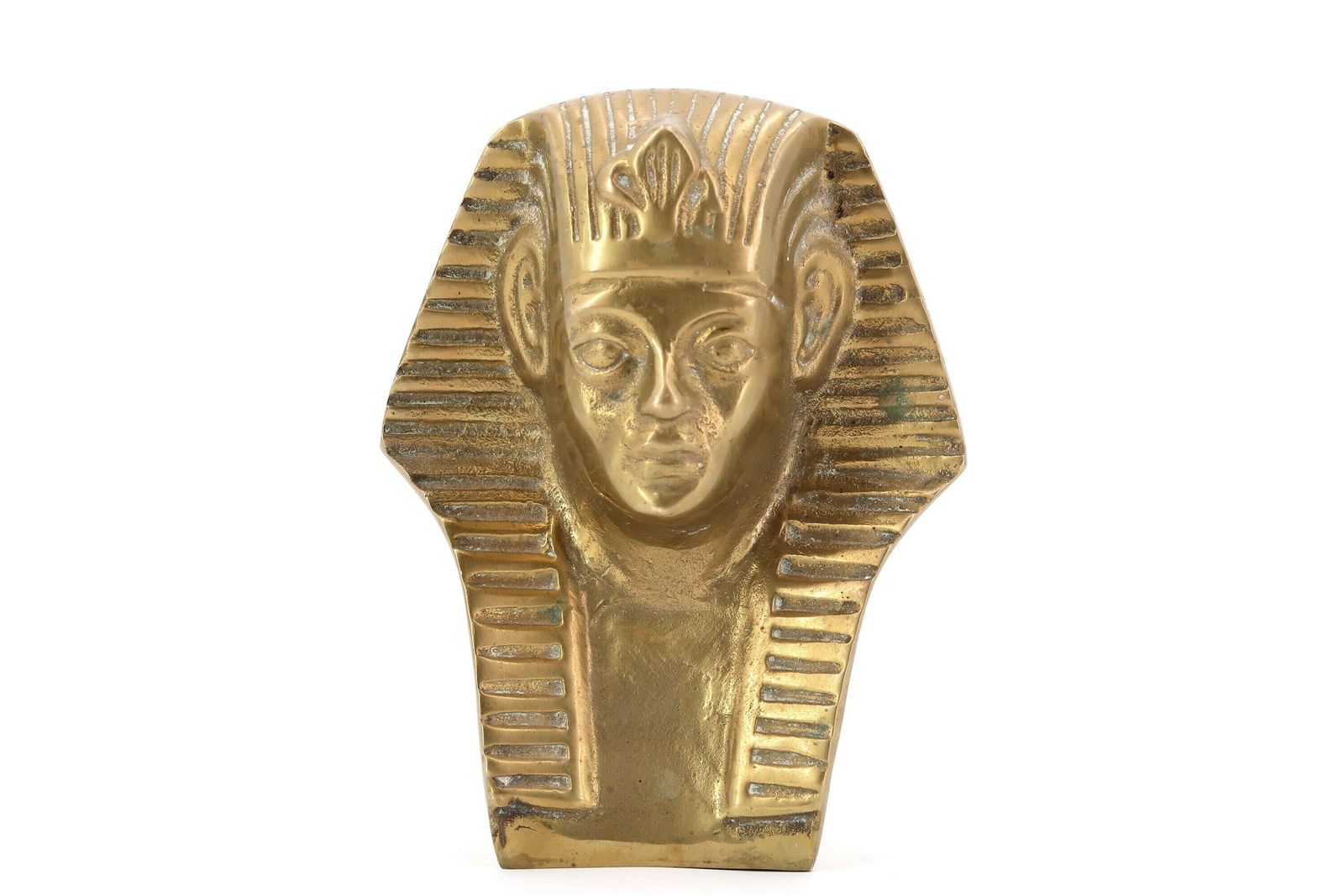 Brass Pharaon Bust Or Paperweight, 1970s / Lucky Charm, Talisman, Egypt, Egyptian Object photo furniture