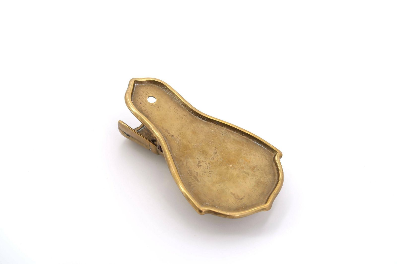 Brass Hand Paper Clip, Letter Holder, Memo 1970s / Paperclip, Talisman Lucky Charm Esoteric Office Desk Sculpture Boho Chic Bohemian Folk photo Home Decor