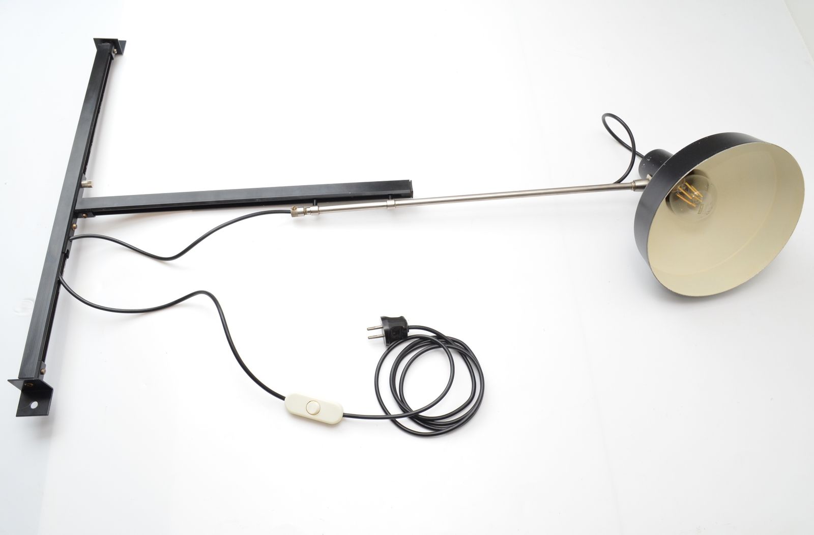 Dutch Modernist Midcentury Telescope Metal Wall Lamp By Niek Hiemstra For Hiemstra Evolux photo buy