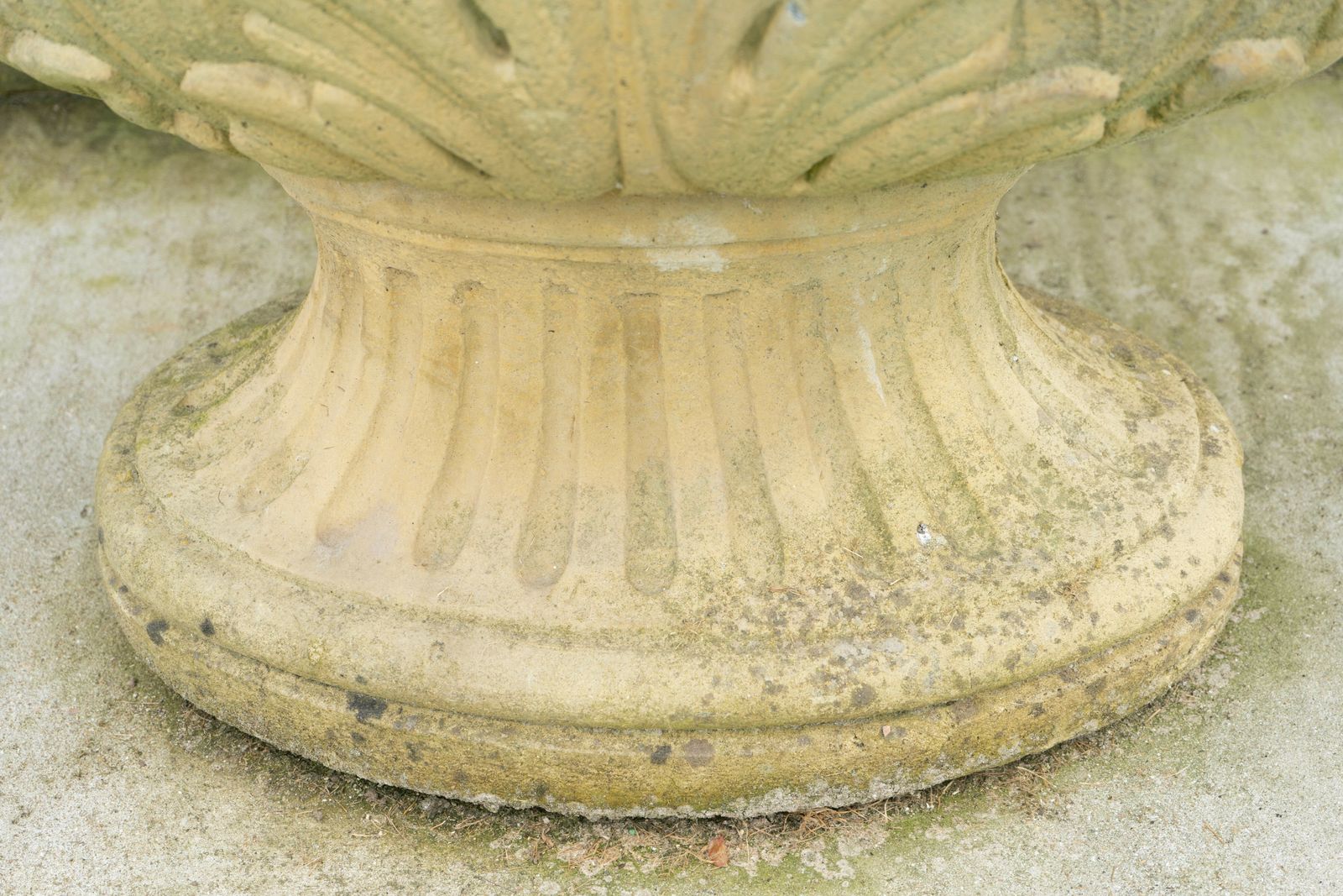 Large Oval Ornate Garden Urn photo vintage