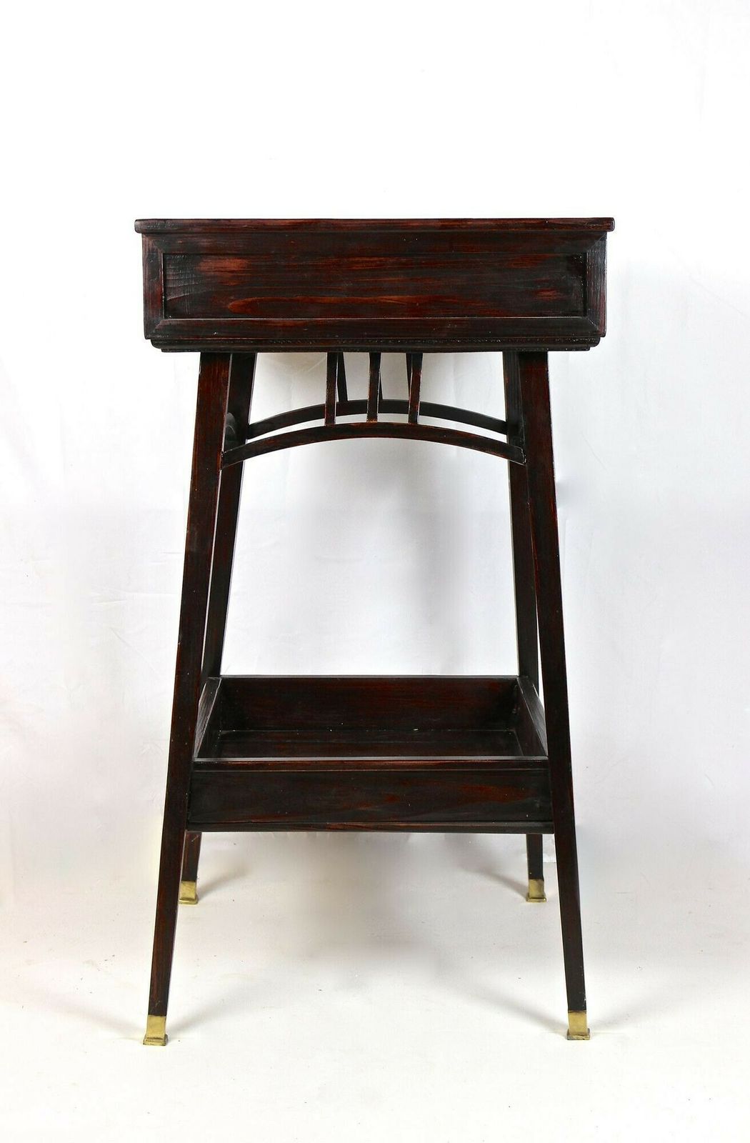 20th Century Art Nouveau Beechwood Pedestal/ Flower Tub, Mahogany, Ca. 1905 photo for sale