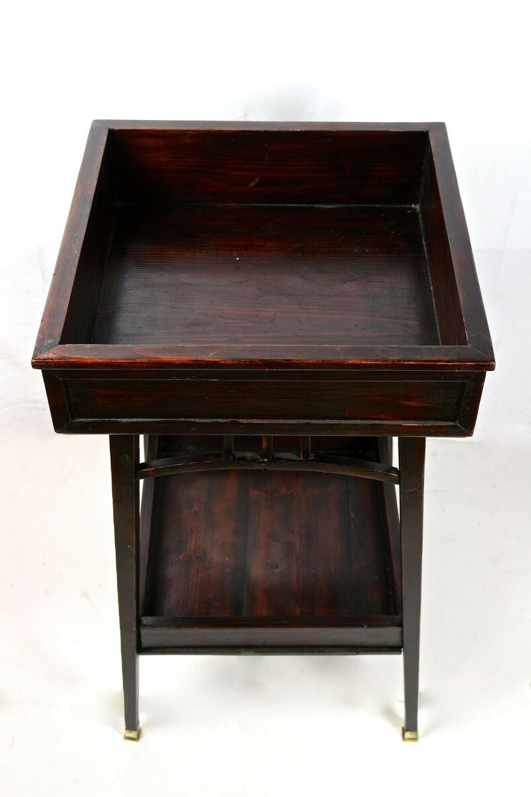 photo vinterior 20th Century Art Nouveau Beechwood Pedestal/ Flower Tub, Mahogany, Ca. 1905