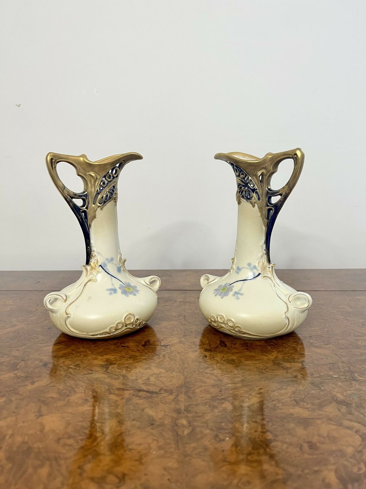 Pair Of Antique Quality Porcelain Jugs photo for sale