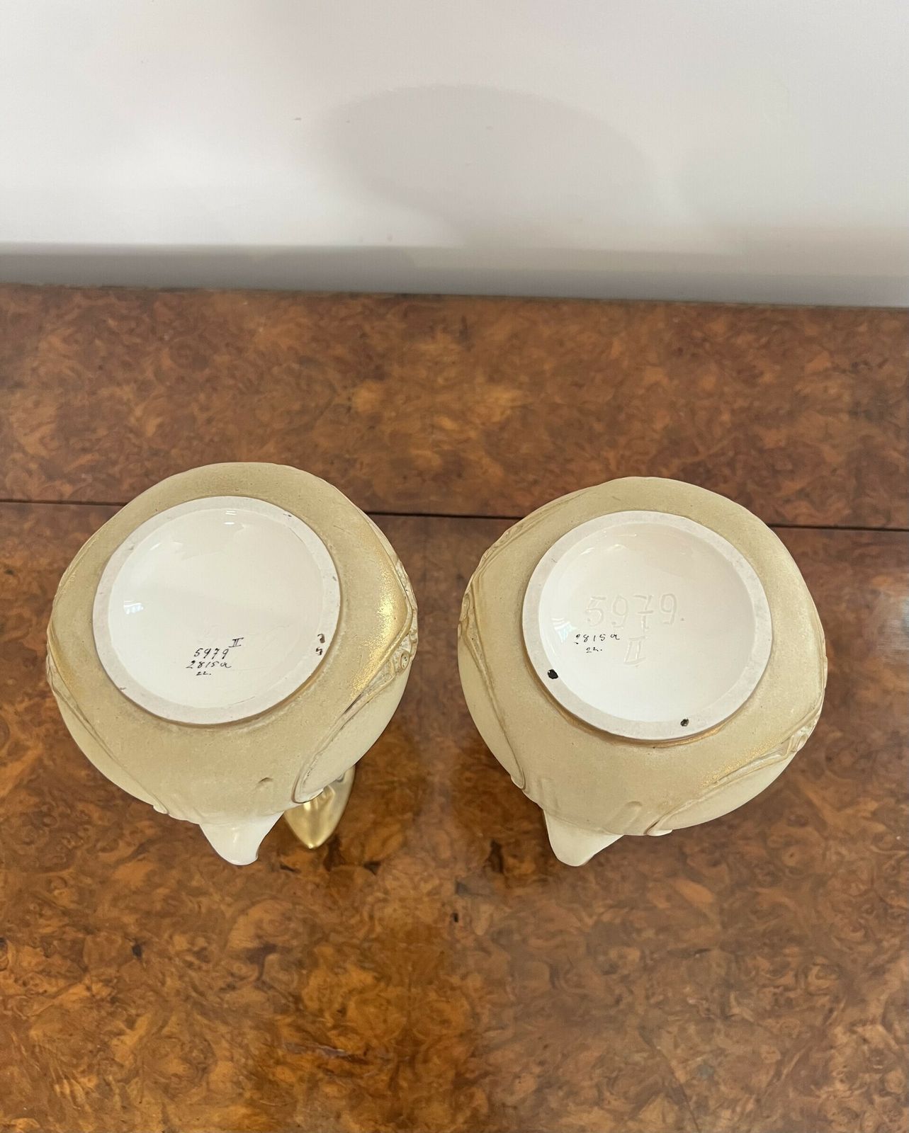 Pair Of Antique Quality Porcelain Jugs photo vintage