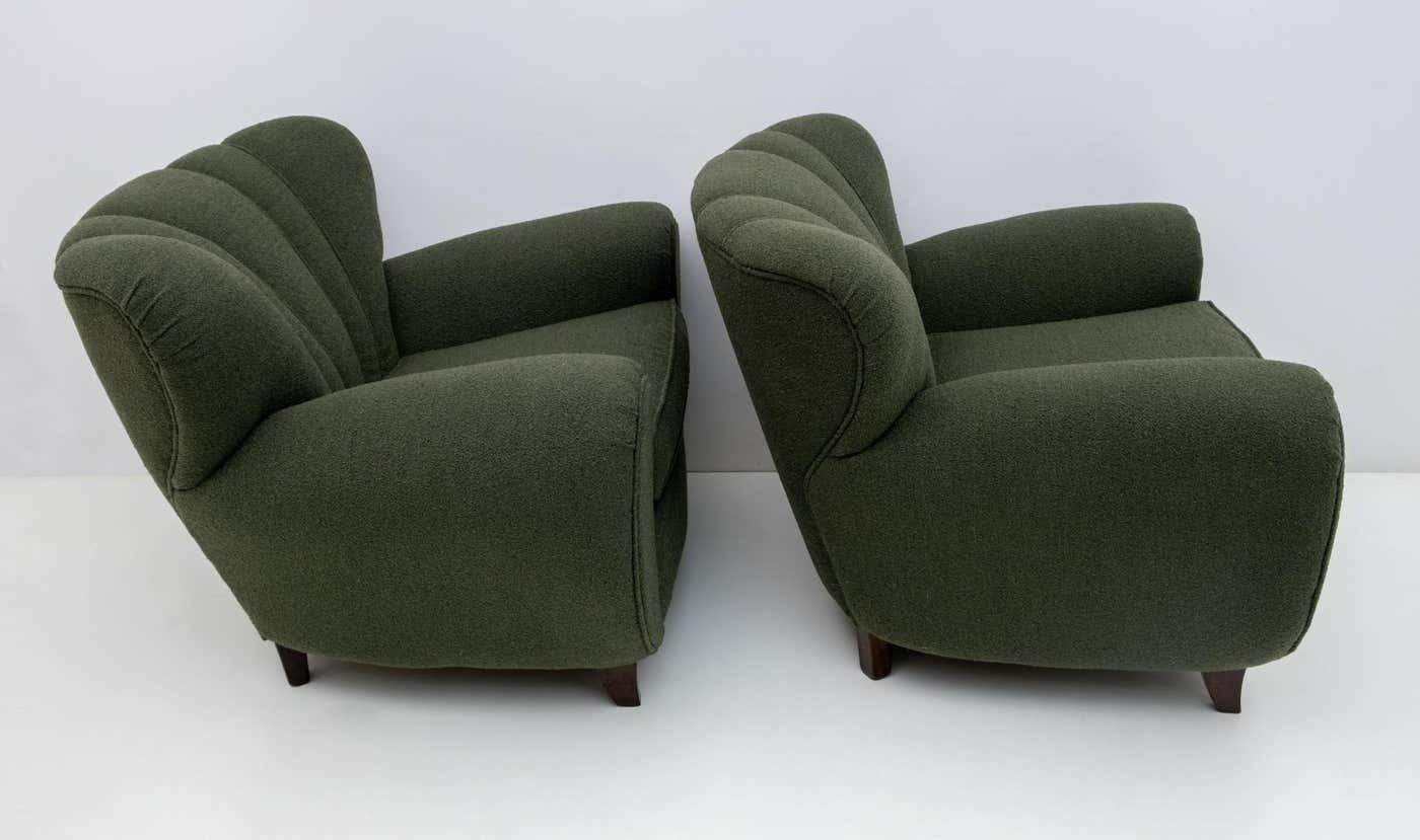 photo furniture William Ulrich Art Deco Italian Buckle Armchairs, 1940s, Pair