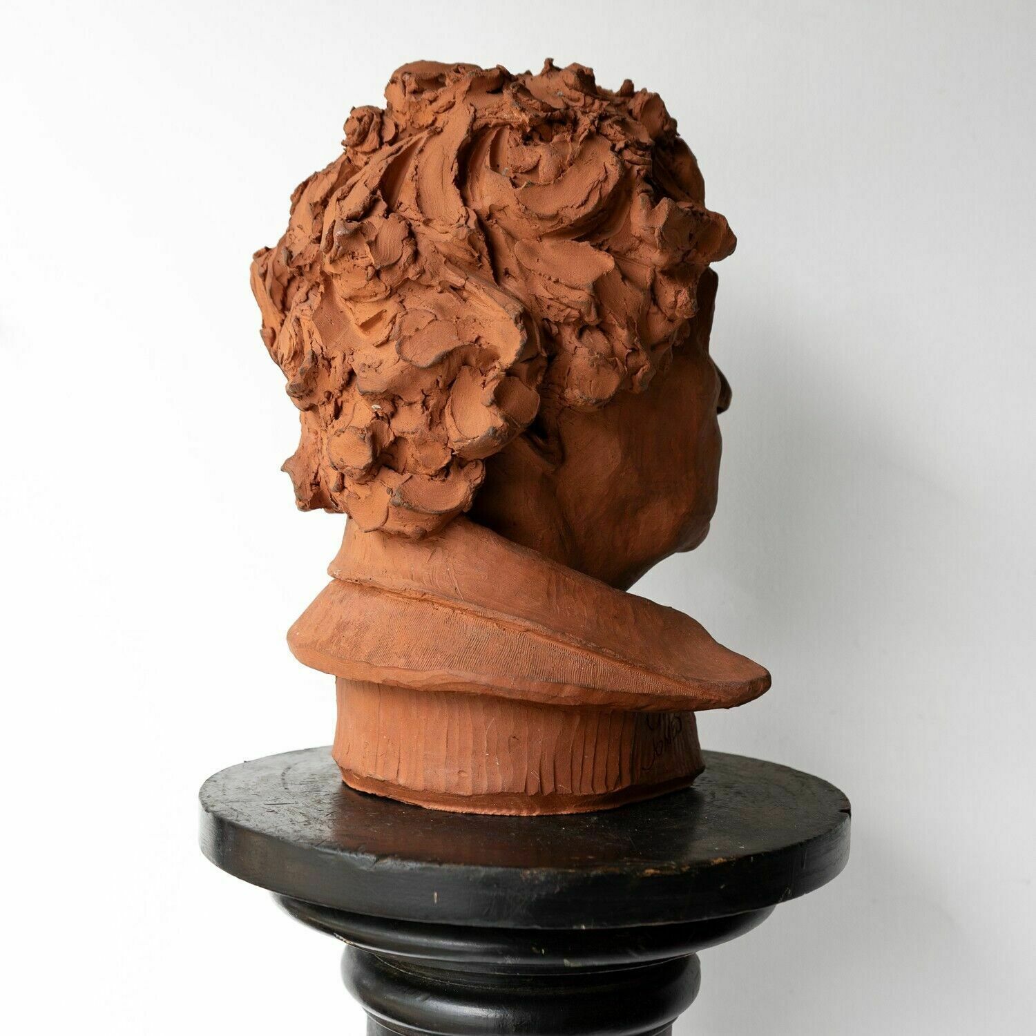 Vintage Ceramic Terracotta Portrait Bust Sculpture, Late 20th Century photo buy