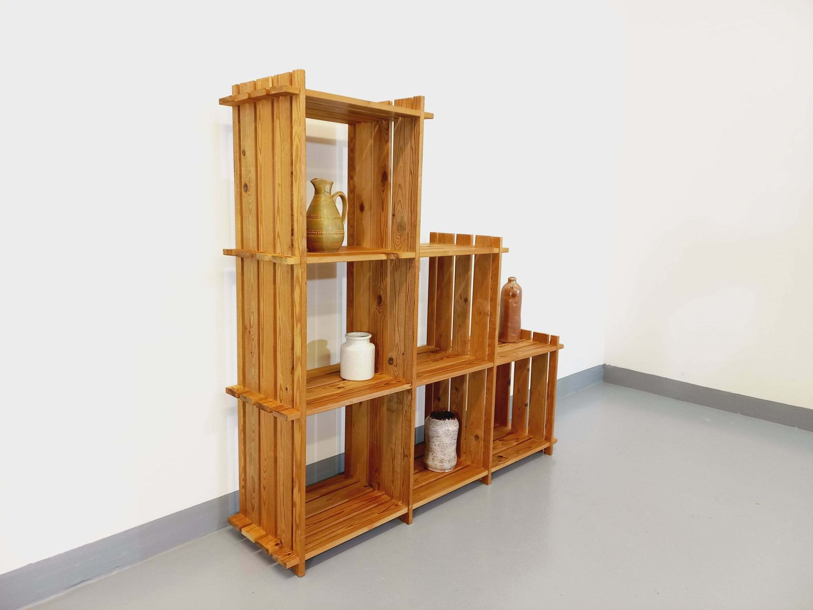 Pine Staircase Bookcase, 1980s photo furniture