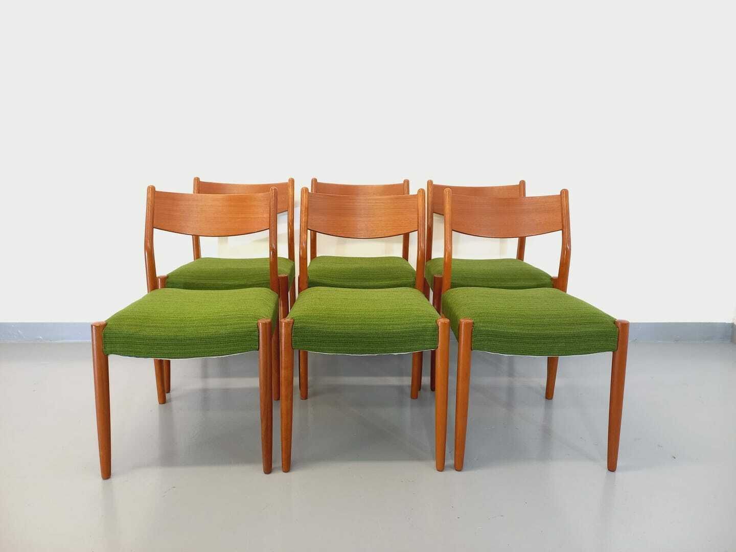 6 chaises scandinaves en teck, années 1950 photo furniture