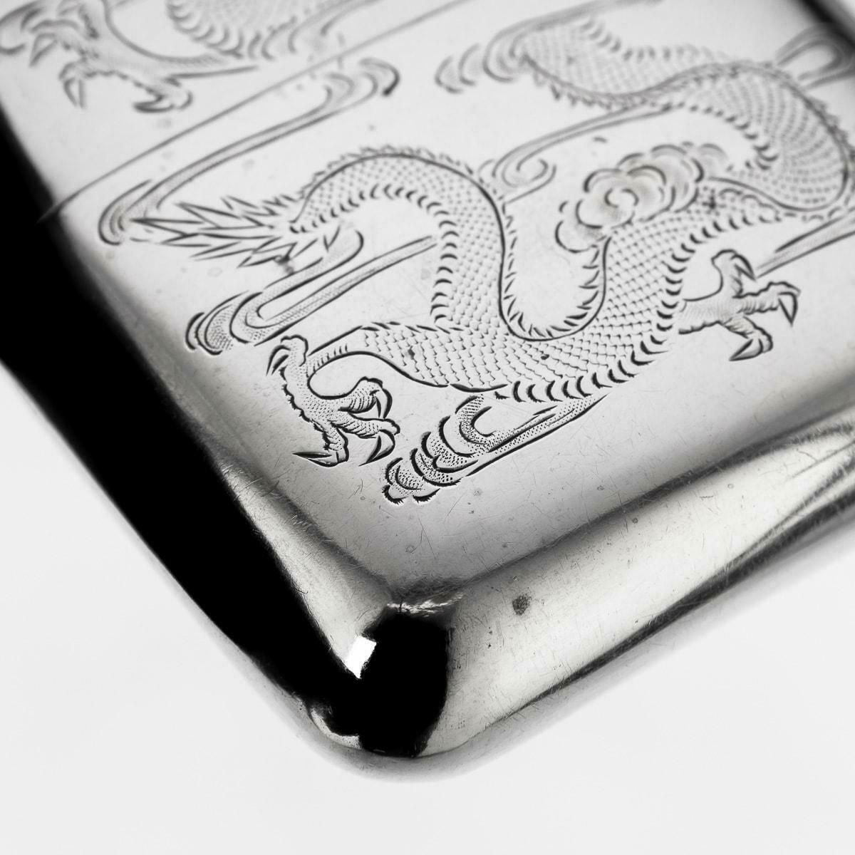 photo furniture 20th Century Chinese Solid Silver Hip Flask, Canton, C.1920