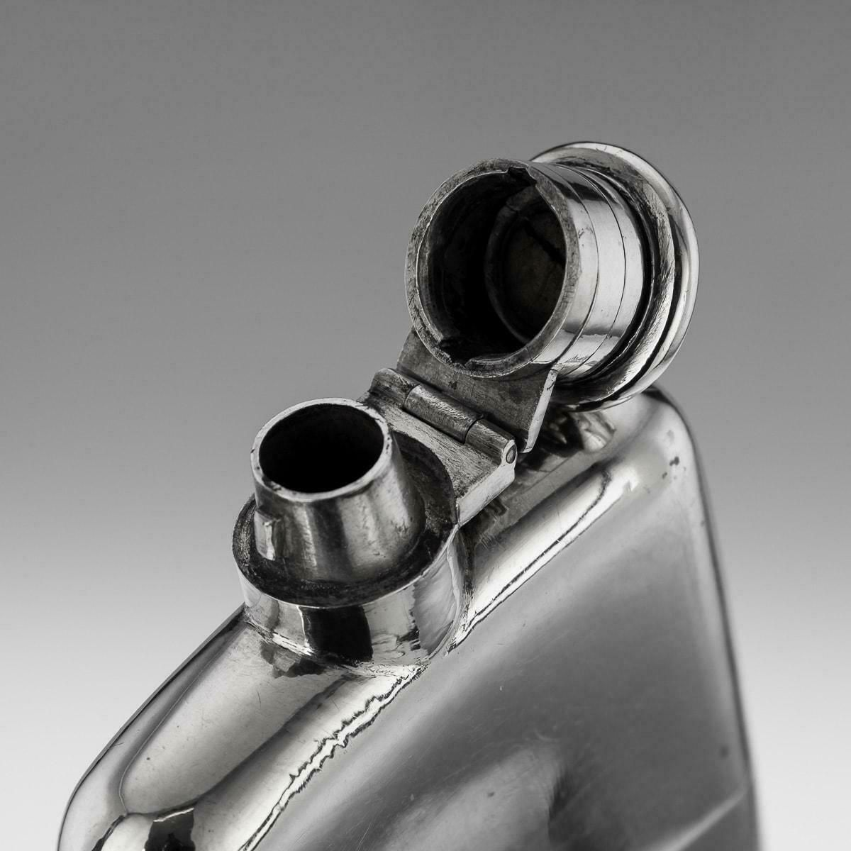 Home Decor 20th Century Chinese Solid Silver Hip Flask, Canton, C.1920 photo