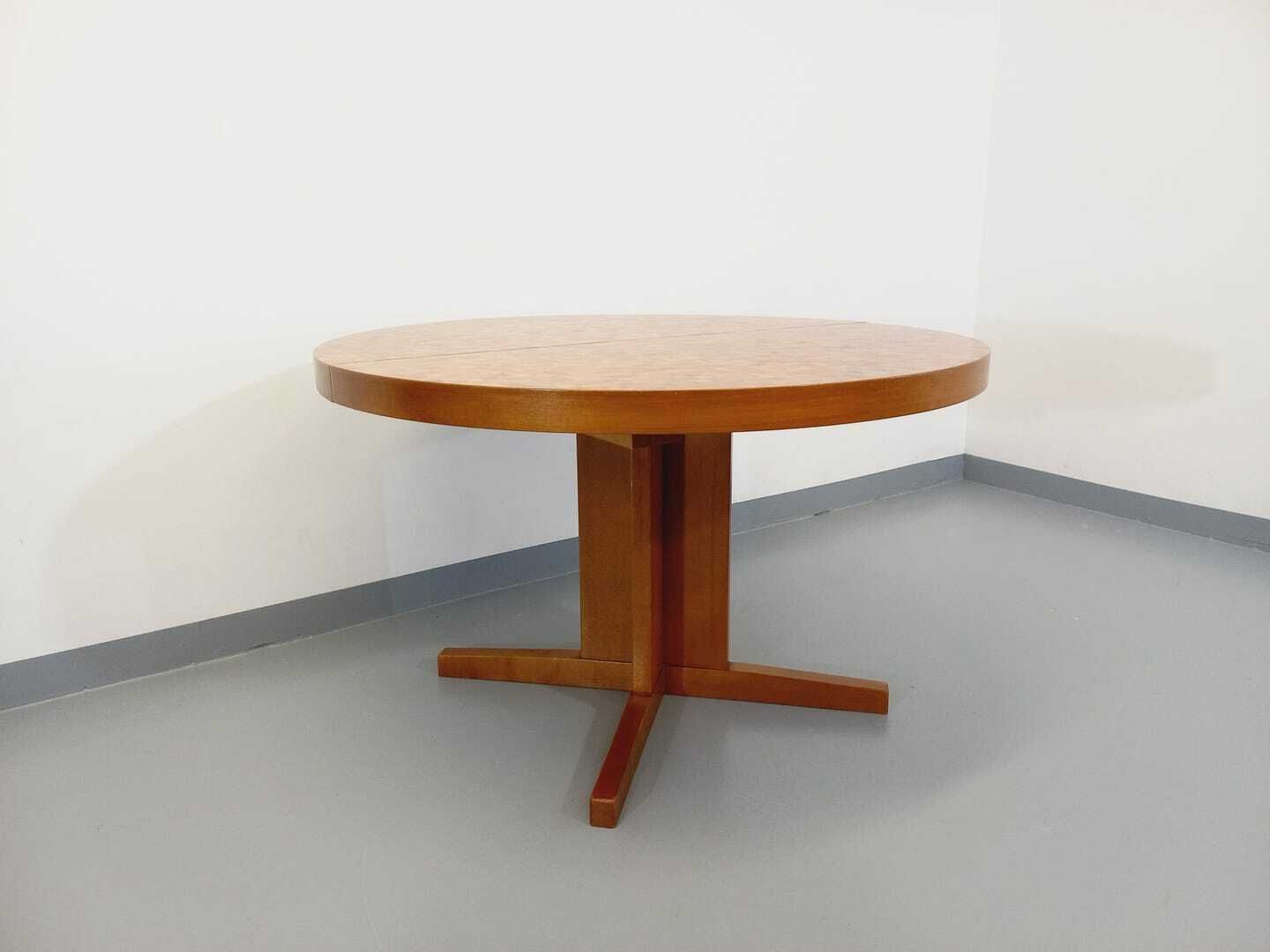 Dieter Waeckerlin Round Table In Teak And Walnut photo for sale