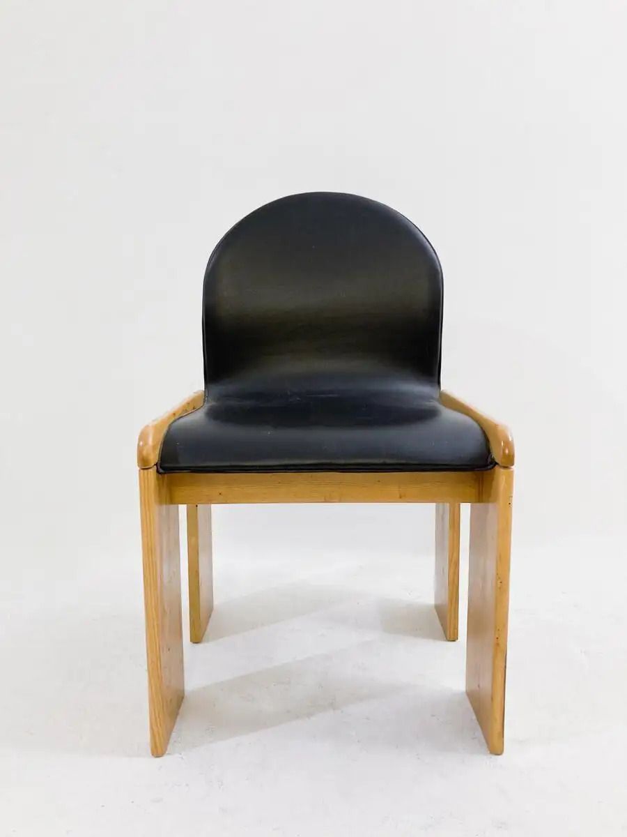 Mid Century Modern Leather Chair By Afra And Tobia Scarpa, Italy, 1970s photo furniture