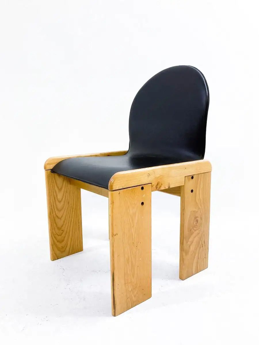 photo vinterior Mid Century Modern Leather Chair By Afra And Tobia Scarpa, Italy, 1970s