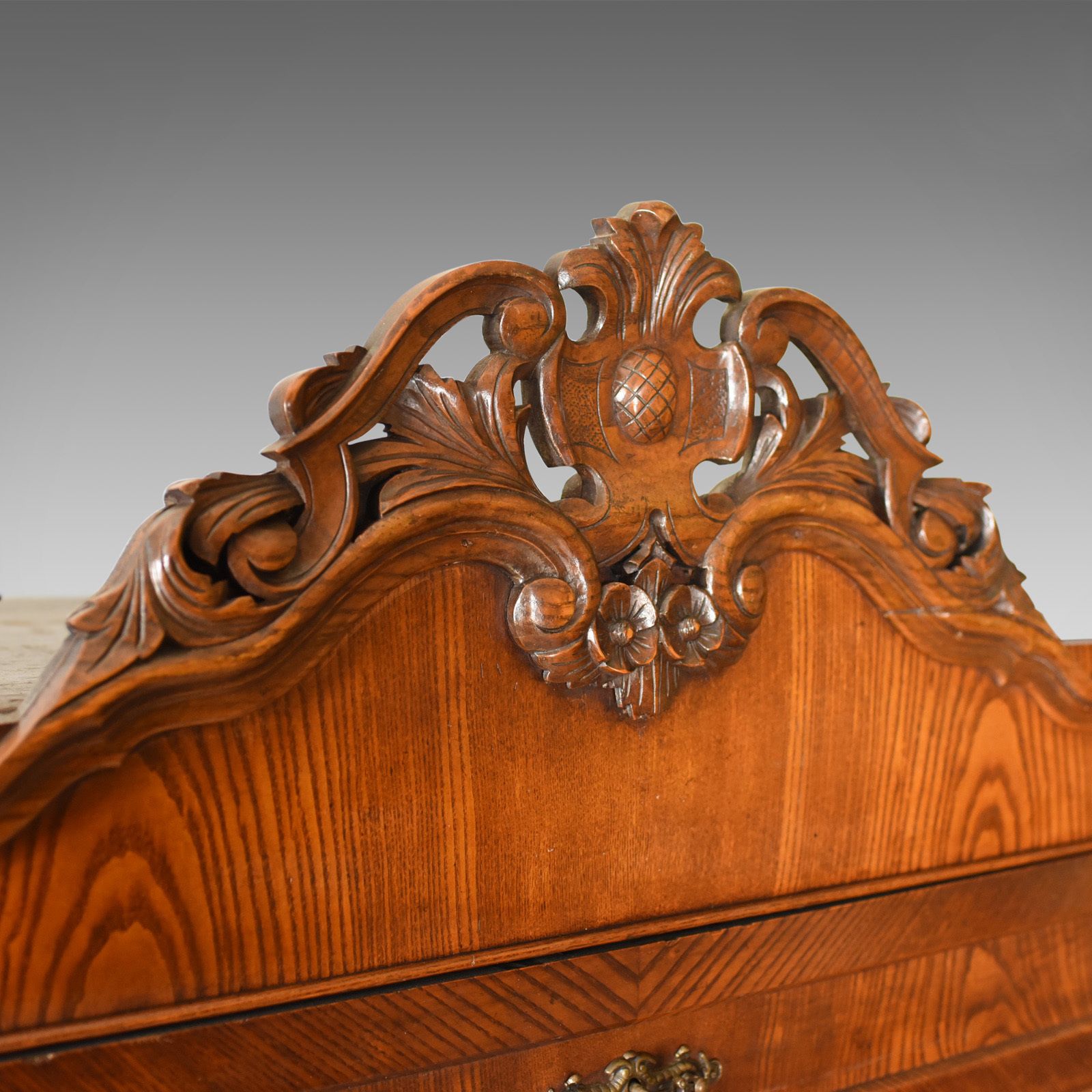 Antique Bureau Desk, French, Escritoire, Oak, 19th Century Circa 1870 photo vinterior