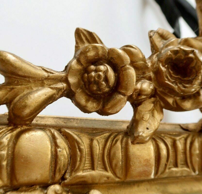 1973.6129029600002 Mirror With Glazing Bead And Golden Wood, Louis XIV Style,  Napoleon III, Period  19th Century photo
