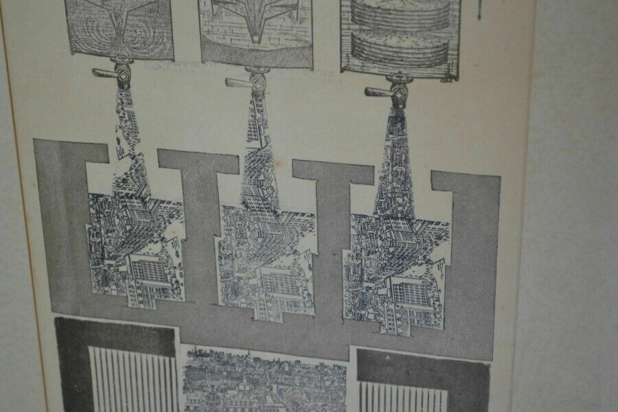 Vintage Print  Etching photo Art