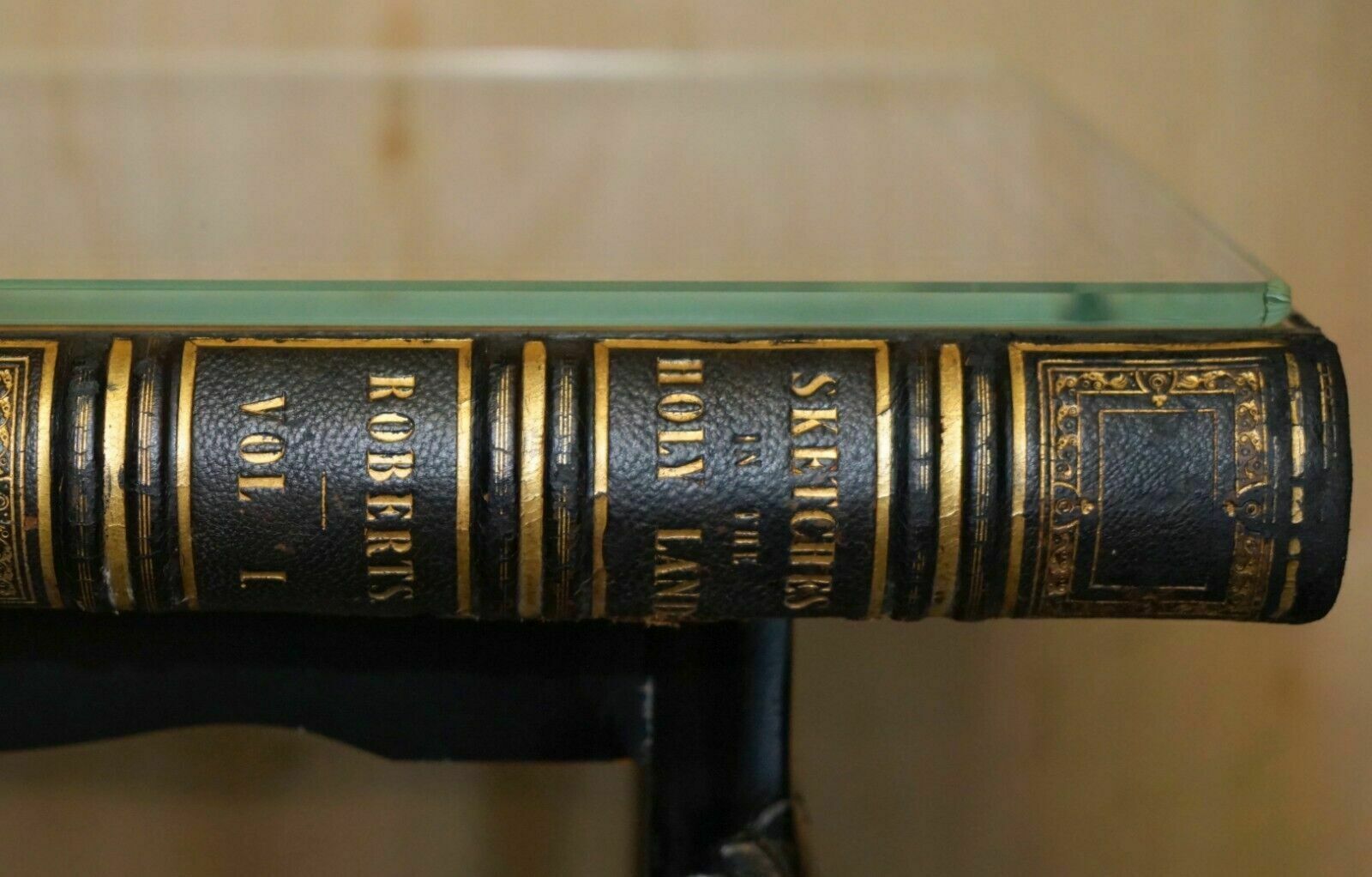 Pair Of Faux Book Topped Side End Lamp Wine Tables On Elegant Cabriole Legs photo vintage