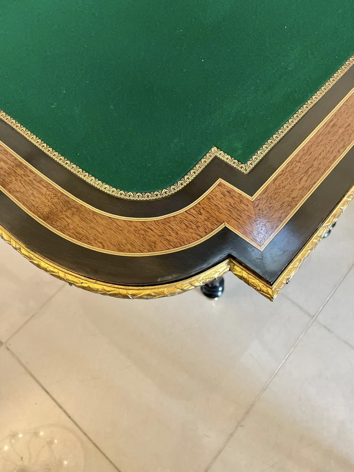 photo for sale Exhibition Quality Antique French Inlaid Marquetry Card Table