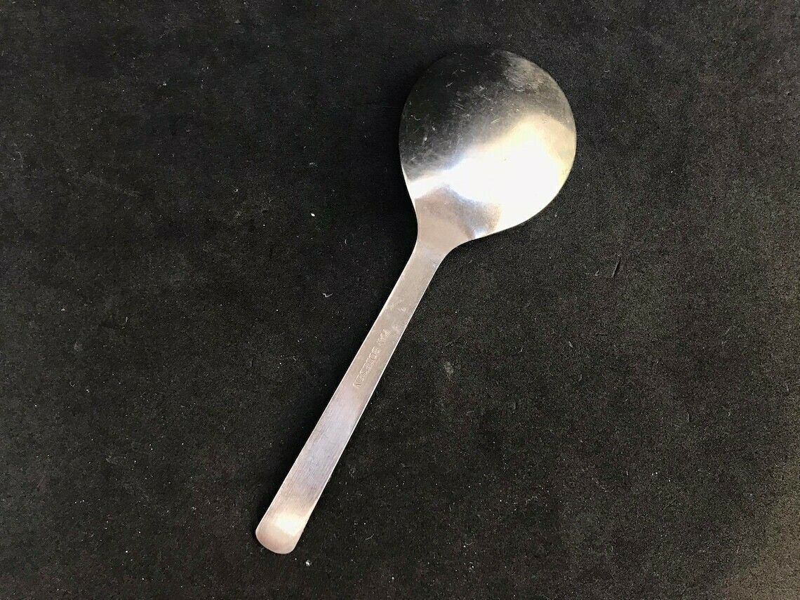 photo for sale Kay Bojesen Vintage Jam Spoon Replacement Stainless Steel Scandinavian Flatware Replacement Danish 1950s Stainless Flatware Boho Chic