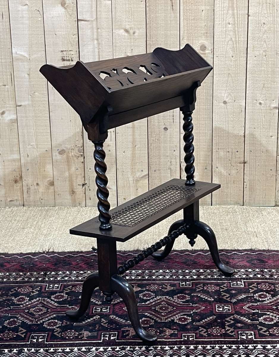 Early 20th Century English Oak Music Stand photo vintage