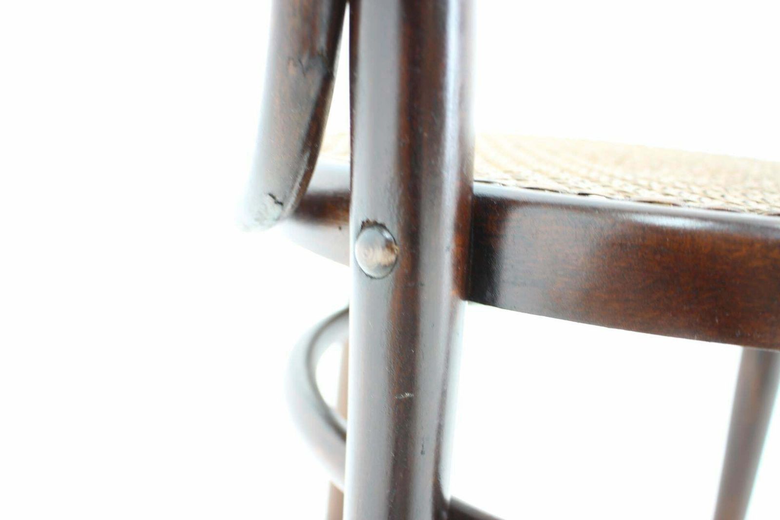 1930s Bentwood Beech Chair With Pedig Seat, Austria photo for sale