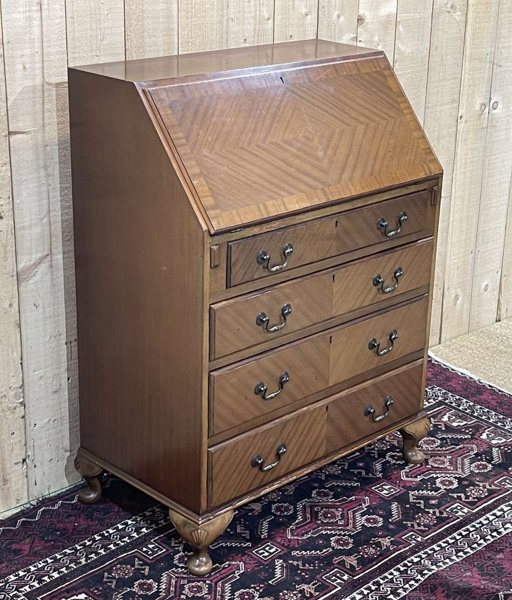 1950s English Mahogany Writing Desk photo 760.0