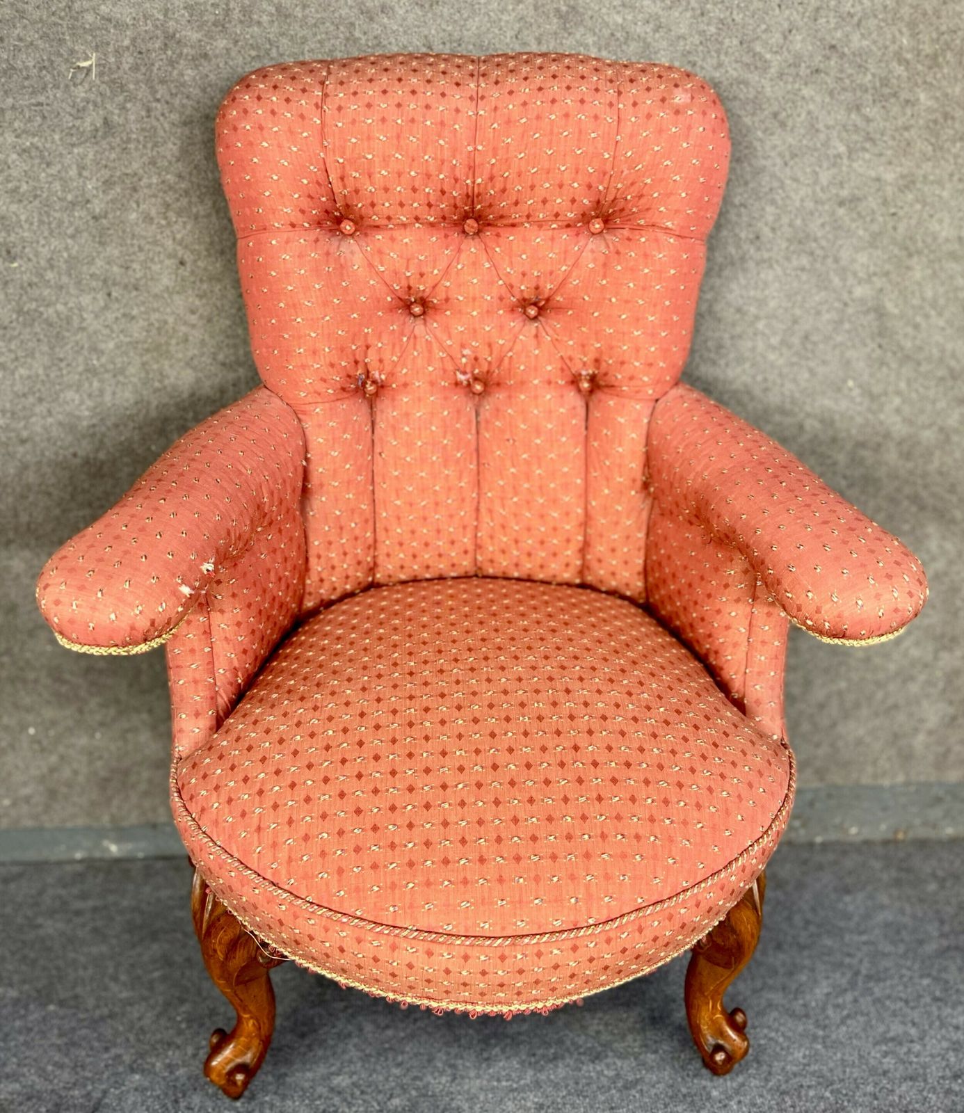 Pair Of Victorian Tub Chairs, 1800s photo for sale